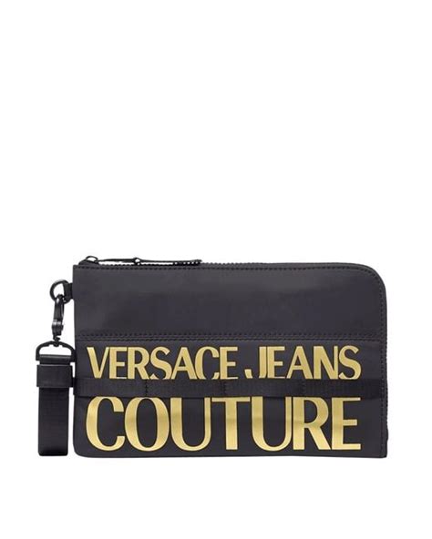 pochette nera versace jeans|versace jeans couture.